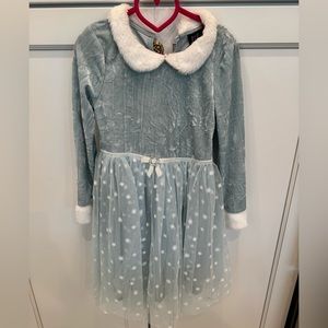 Girls Crushed velvet dress 6x